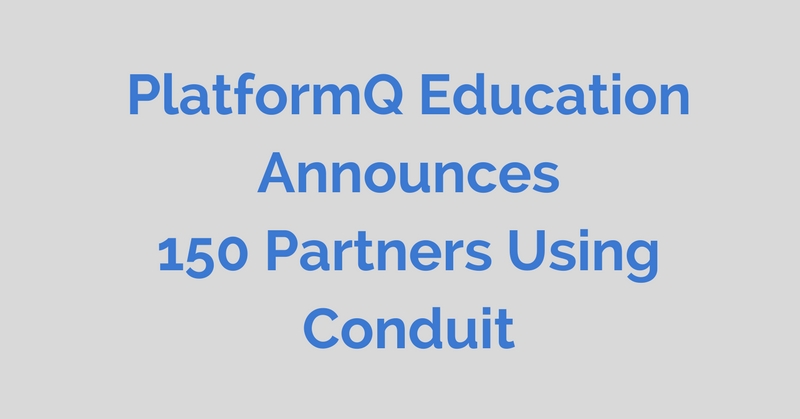 PlatformQ Education, with more than 10 years of expertise in supporting institutions of higher education, announces today that 150 colleges and universities around the world are using their engagement software, Conduit. Conduit is a one-of-a-kind online engagement platform that enables institutions to efficiently connect with their prospective students and families throughout the entire college enrollment process.