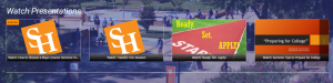 SHSU videos in a line