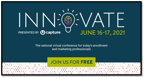 PlatformQ Education will be presenting a session at @CaptureHigherEd’s INNOVATE 2021 on June 16 at 2:45 p.m. During the free virtual conference, our Executive VP, Gil Rogers, will moderate a conversation with enrollment professionals who have successfully enrolled more students by combining Capture’s marketing automation and Conduit.